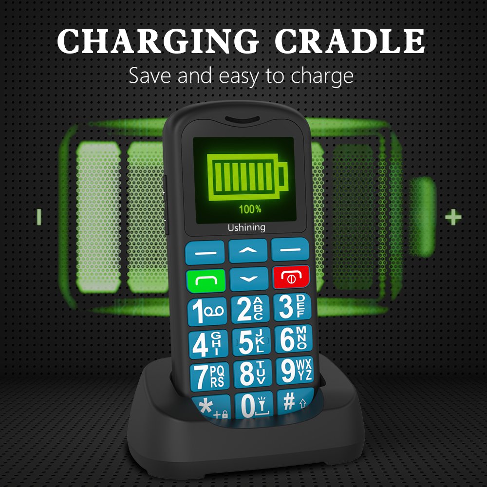 2G keypad 1.77 inch Screen 2G Push Button Cell Phone with SOS Big Button Keypad Older Phone for Senioren Telefoon