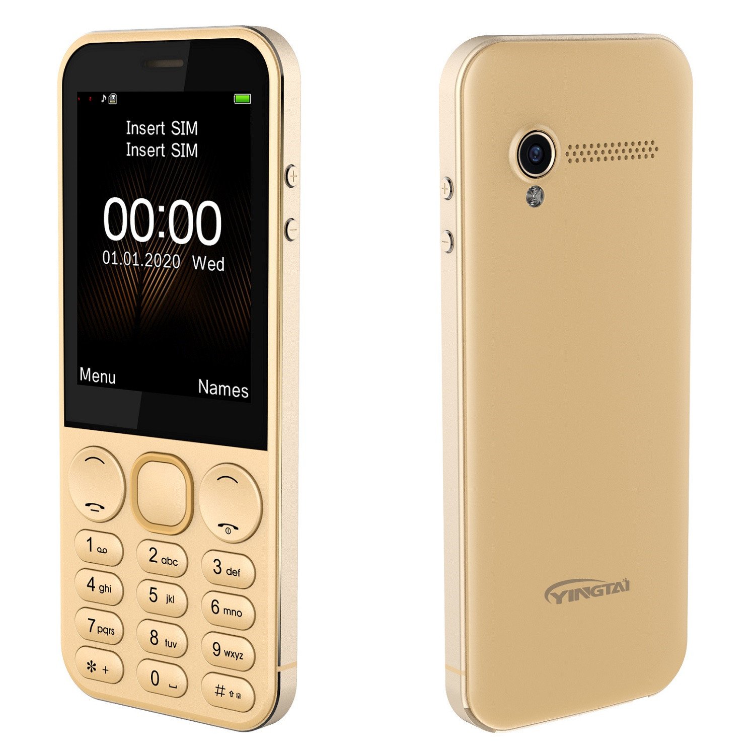 2.8 inch metal frame large keypad simple Mocor OS unlocked 4G T107 basic telephone mobiles