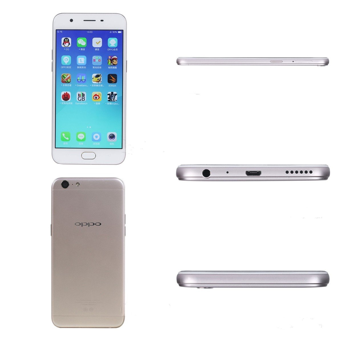 Wholesale Oppo A57 5.2 Inch 3+32Gb Dual Card cheap mobile Phones Oppo Used smart phone Used Mobile Phones for sale