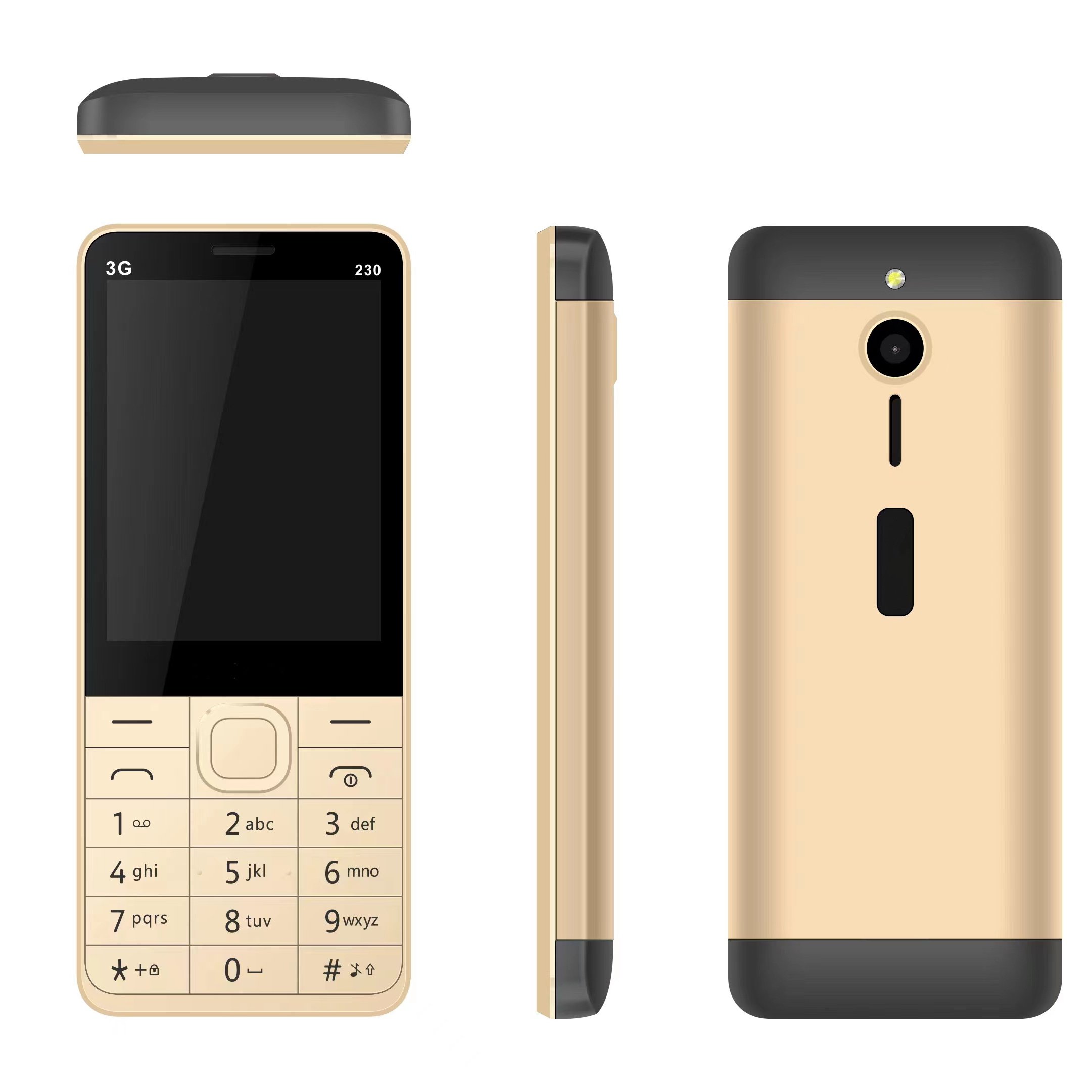 2024 Latest Qwerty Keypad 3G Mobile Phone 2.8inch 240*320 Fast Speed 1g+512MB 1500mAh Larger Button Big Speaker