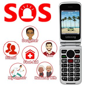 Wholesales Dual LCD 2.8 ''+1.77'' 4G Flip Folding Bar Phone for Senior Unlocked 4G LTE Bar Phone With Charging Base