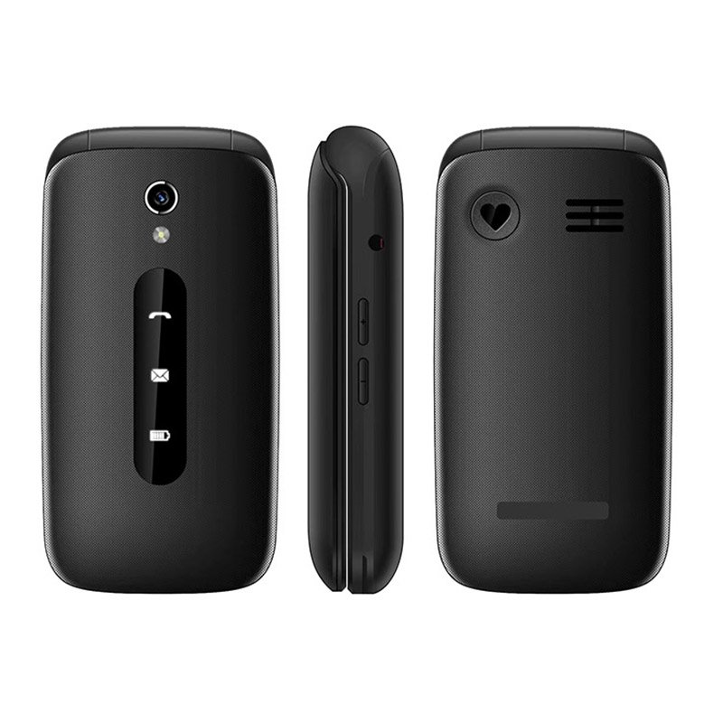 2.4 Inch Unlock Elderly People Mobile Phone Big Button Dual SIM Card 4G Volte SOS Function Keypad Flip Senior Cell Phone