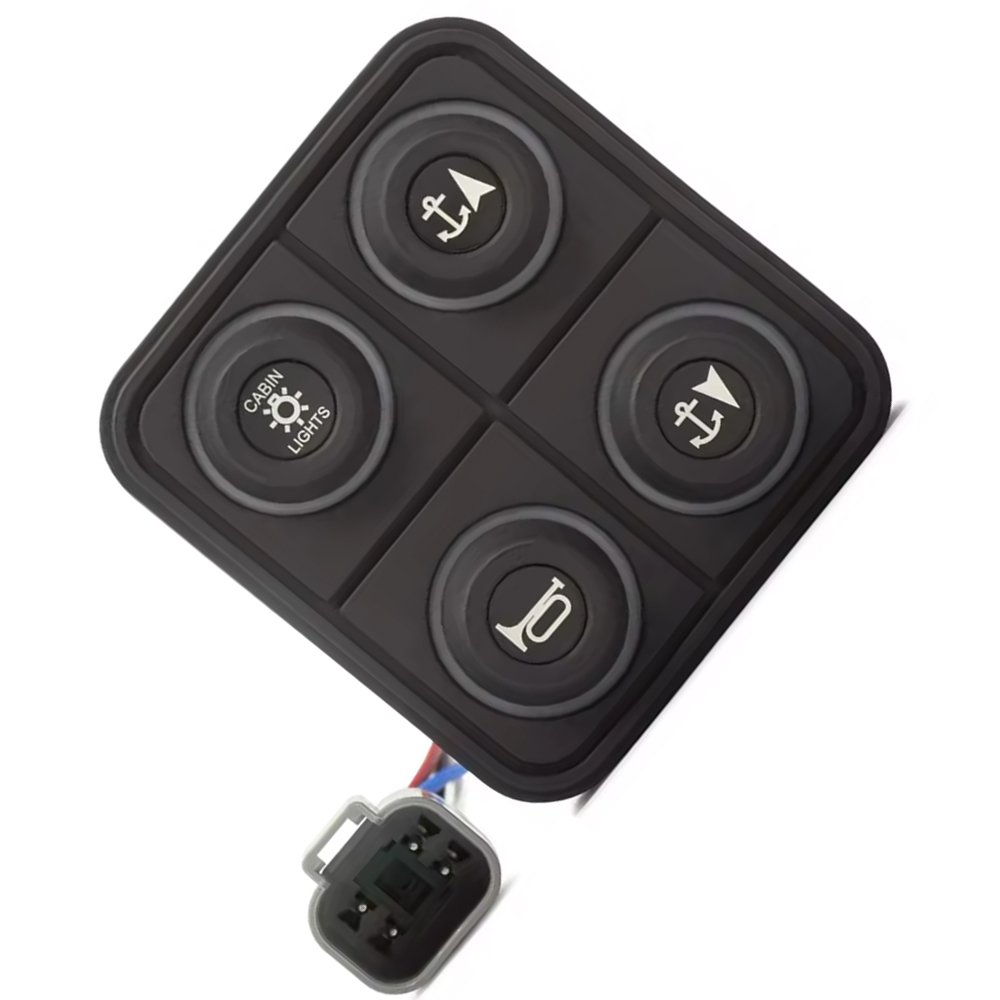 High Quality 2x2 RGB Illuminated Keypad with Blank Icons Customizable LED