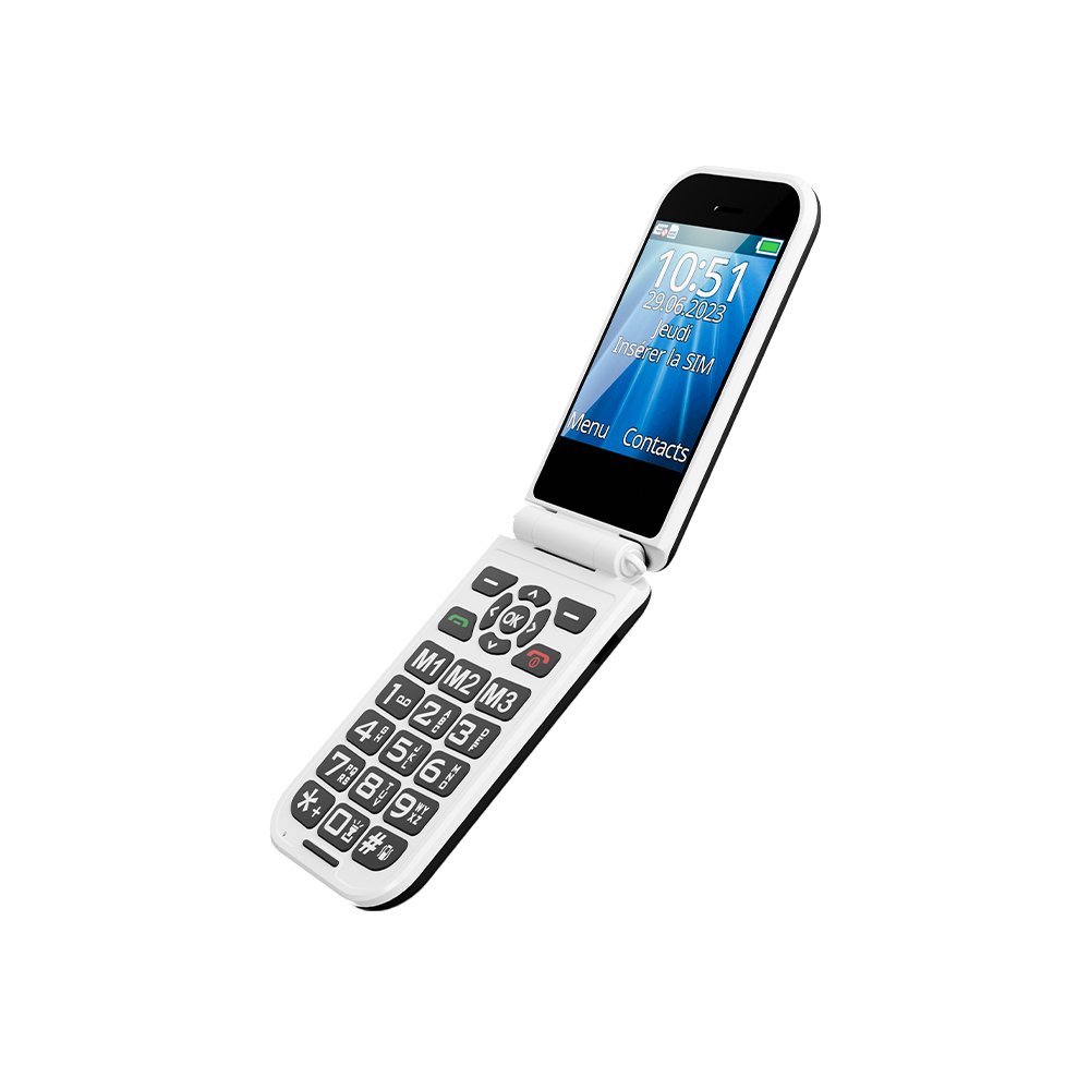 2.8 inch Double Screen SOS Big Button Keypad Mobile 4G Flip Senior Mobile Phone