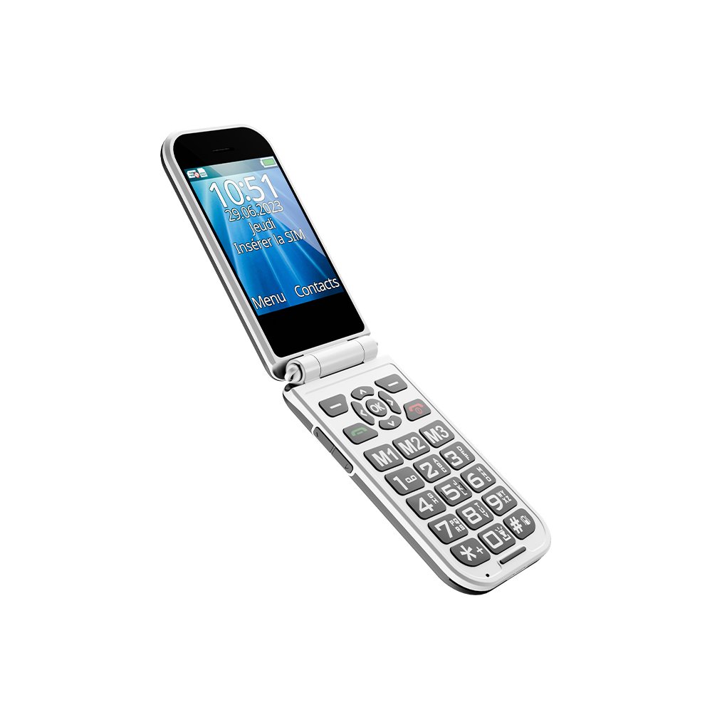 2.8 inch Double Screen SOS Big Button Keypad Mobile 4G Flip Senior Mobile Phone