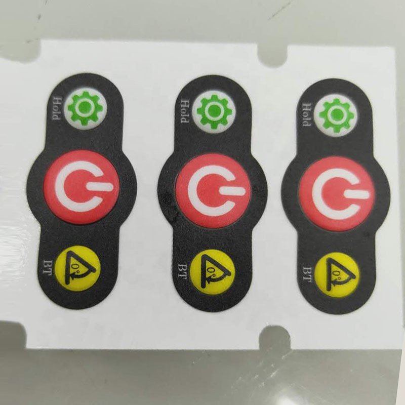 Customized Switch Control Button Pet Membrane Keypad Sticker For Toy Remote Control