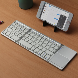 B033 Mini Foldable Keyboard with Touchpad Wireless Air Mouse for Windows Android IOS Phone Tablet PC