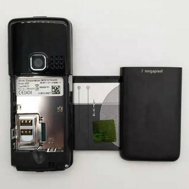 Factory Unlocked Original Cheap Simple Classic GSM Bar Mobile Cell Phone On Sale 2.0inch Display For Nok 6300