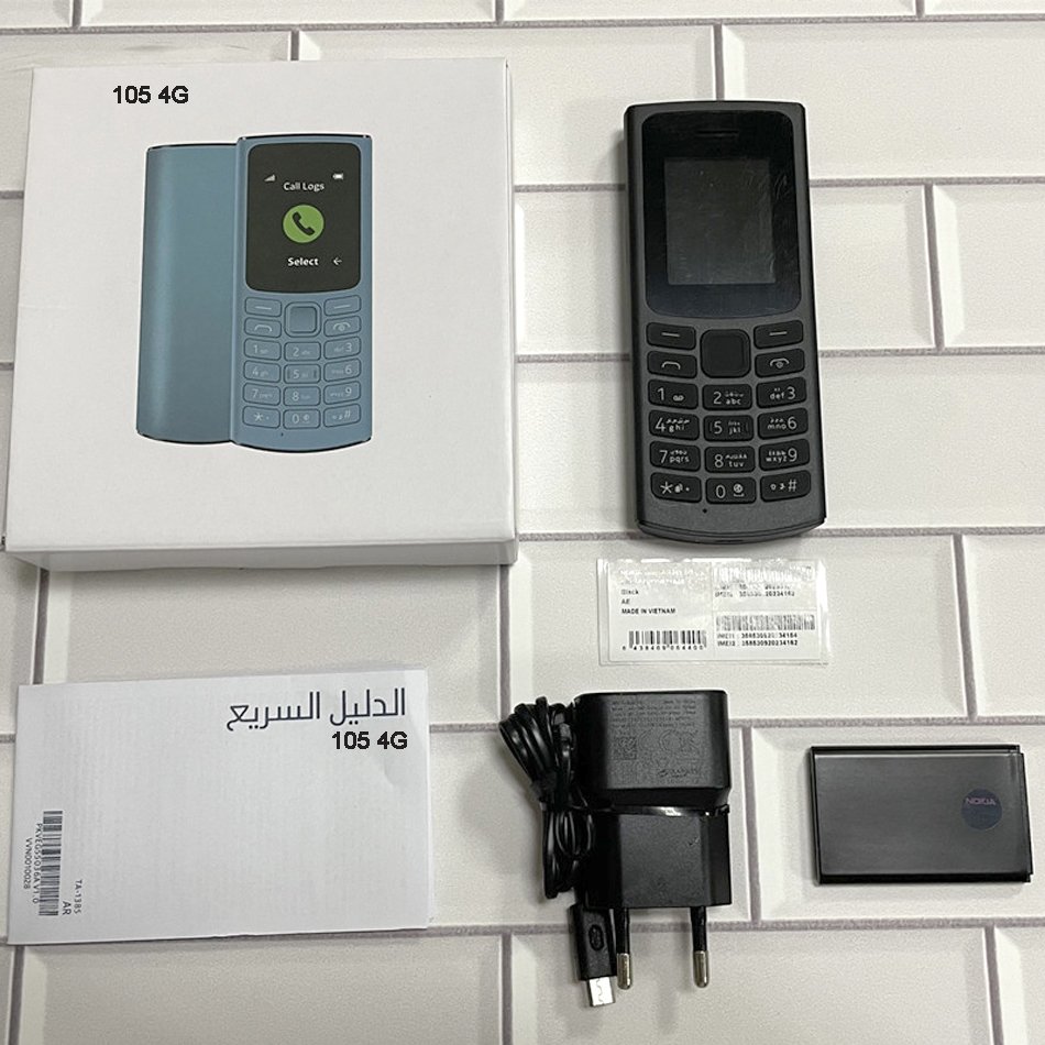 Wholesale original For Nokia 105 4G 2021 2SIM used mobile phone cheaper Bar feature phone 1.8inch keypad cellphone 110 8210