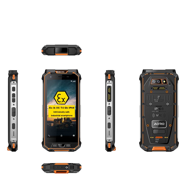 Smart Phone Industrial Dual Sim Card Top Side Camera Scratch Resistant VHF DMR Wearresistant Waterproof Rugged Atex Mobile Phone