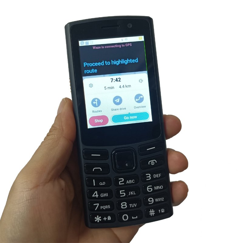 android feature phone with Waze navigation hebrew date language calendar button mobile cell phones android keypad smart phone