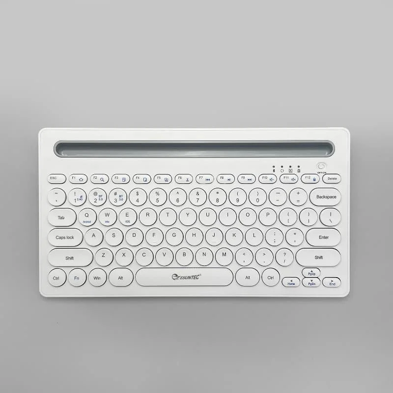 Factory Price 2.4G Wireless BT Keyboard with Cradle Mini Computer keyboard Portable PC Keypad Phone Holder BT-008