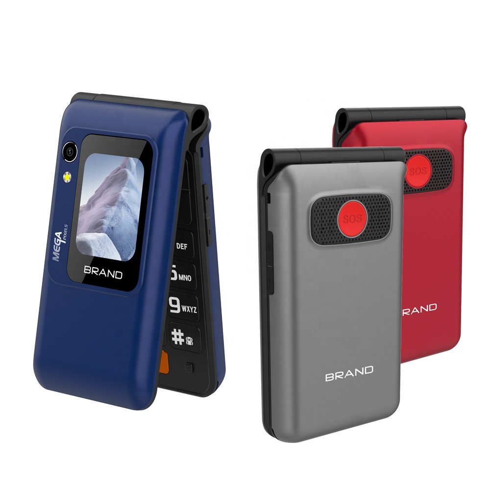 YINGTAI Unlocked 4G Flip phone with 2.8+1.77 Dual screen 1500mAH long standby folding mobile phone with HAC speaker function