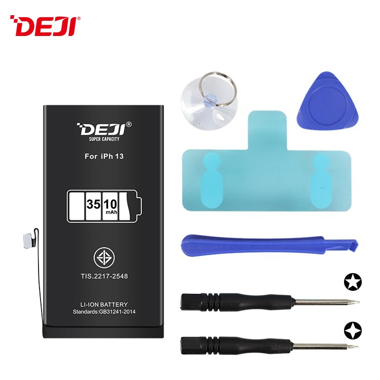DEJI Dual IC Strong Protection CE FCC portable battery for iphone 13 without bms