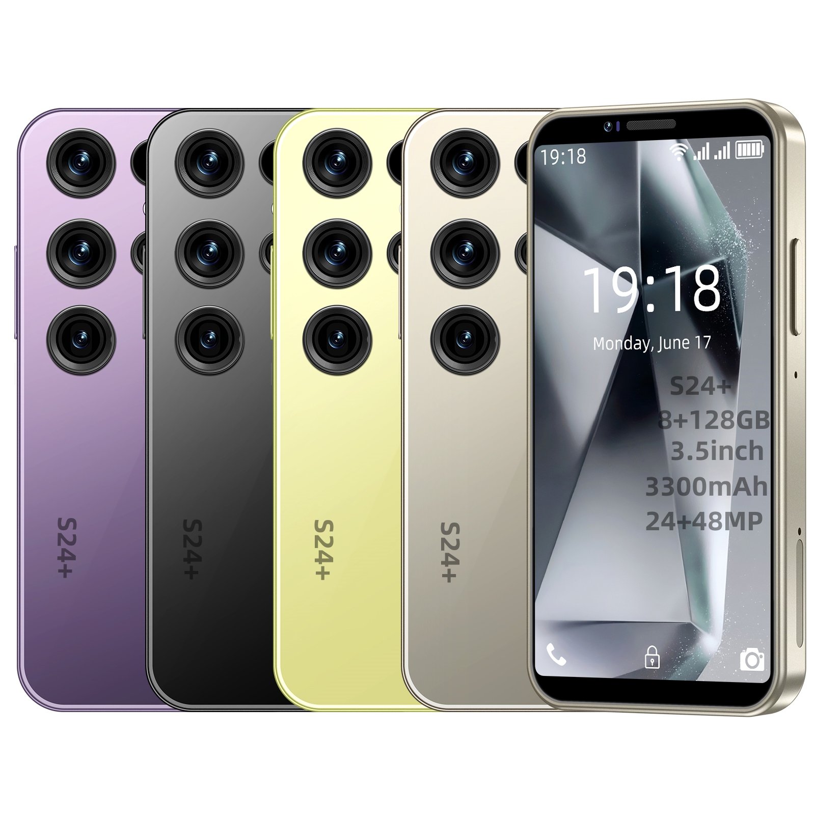 flash memory 128gb keypad mobile phone screens telephone android tecno en gros 5g smartphone original s24+