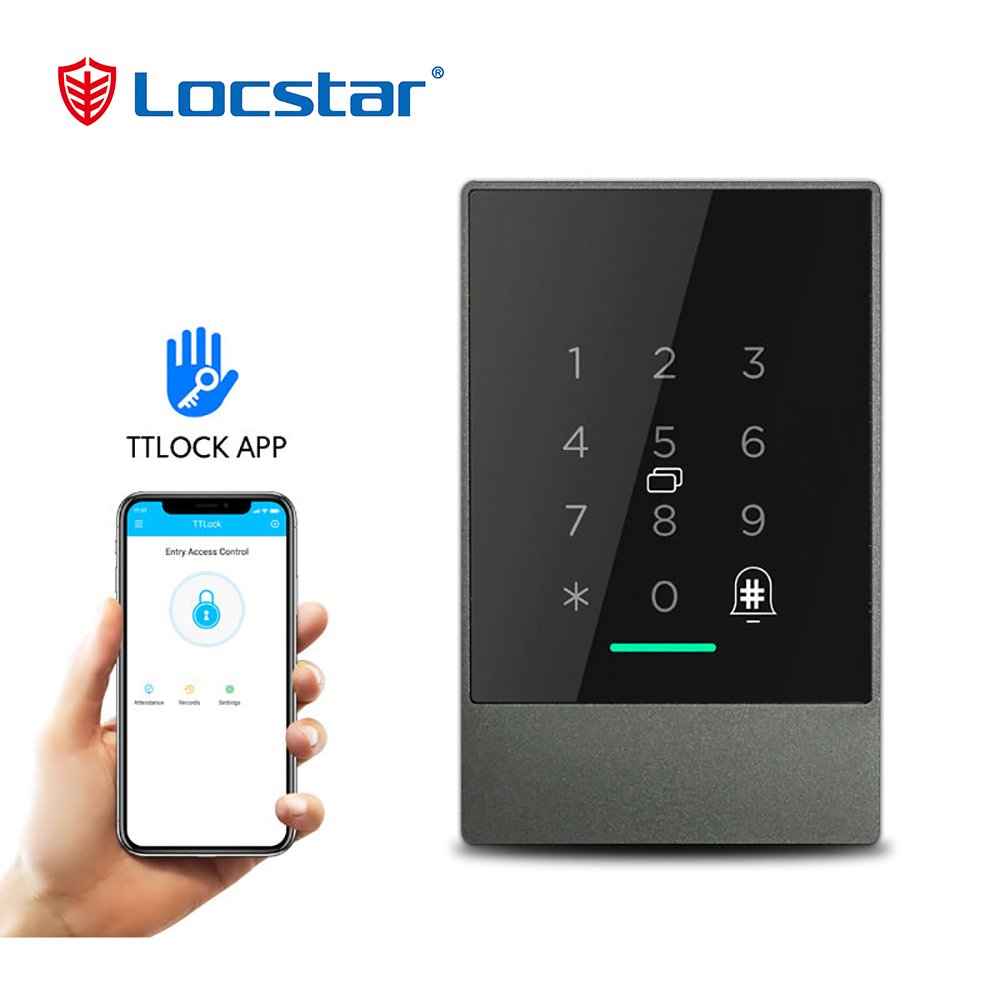 Smart Access Control Card Reader App TTlock Wifi Password digital Unlock Remote Control Ip66 Waterproof Access Controller