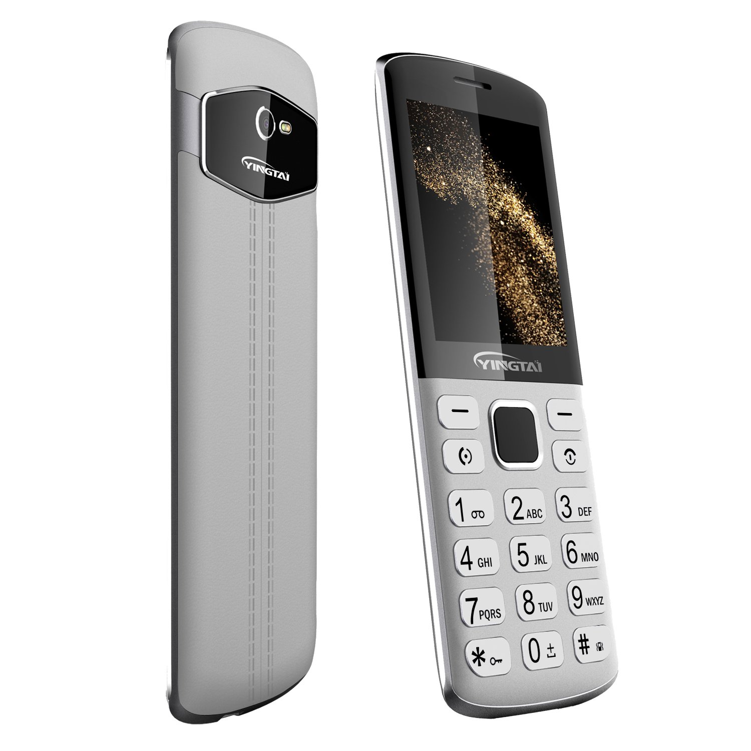 2.4 inch metal design Keypad mobile phone quad band gsm ultra thin feature phone