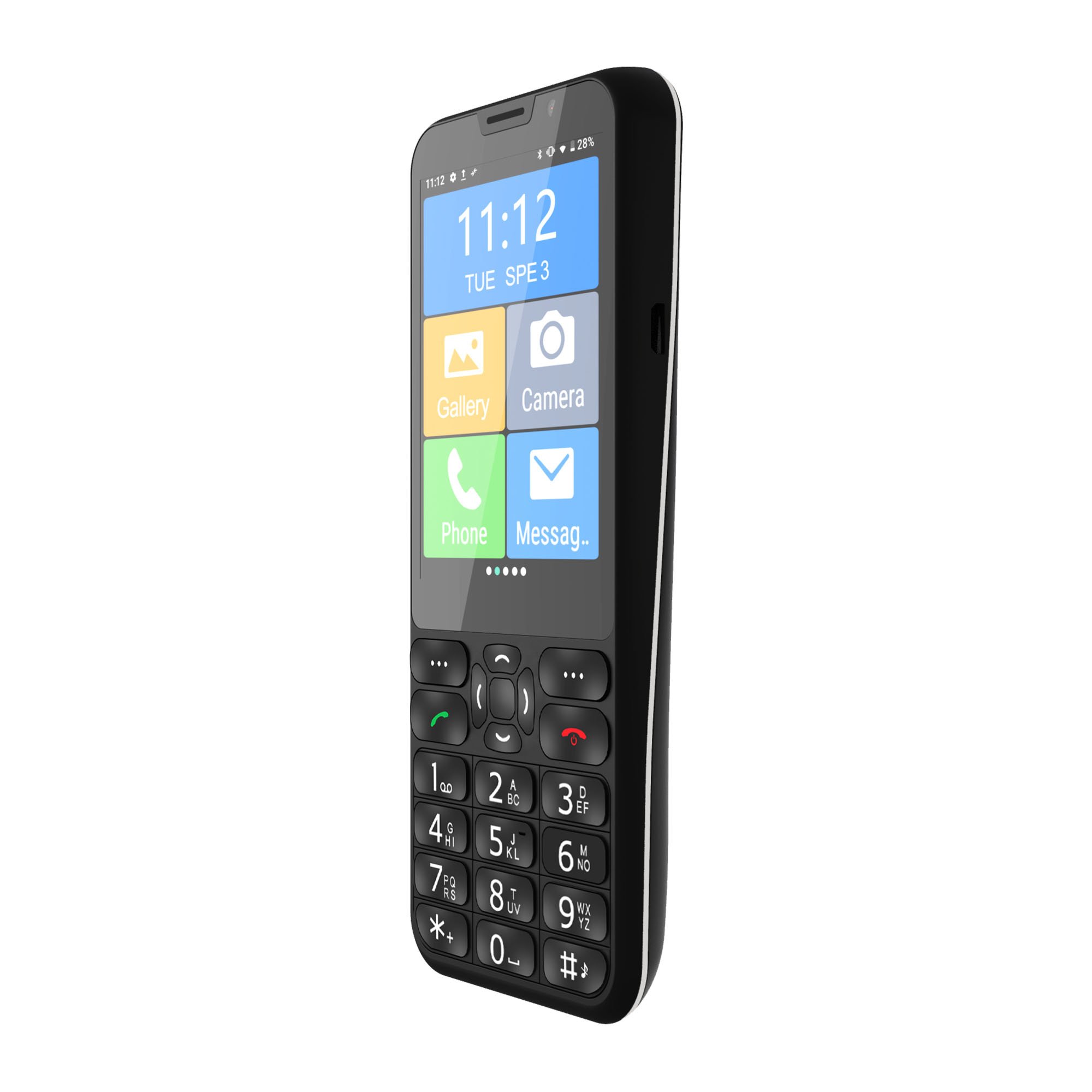 3.25 inch 4G LTE keypad smartphone unlocked big battery hot key customization qwerty phone
