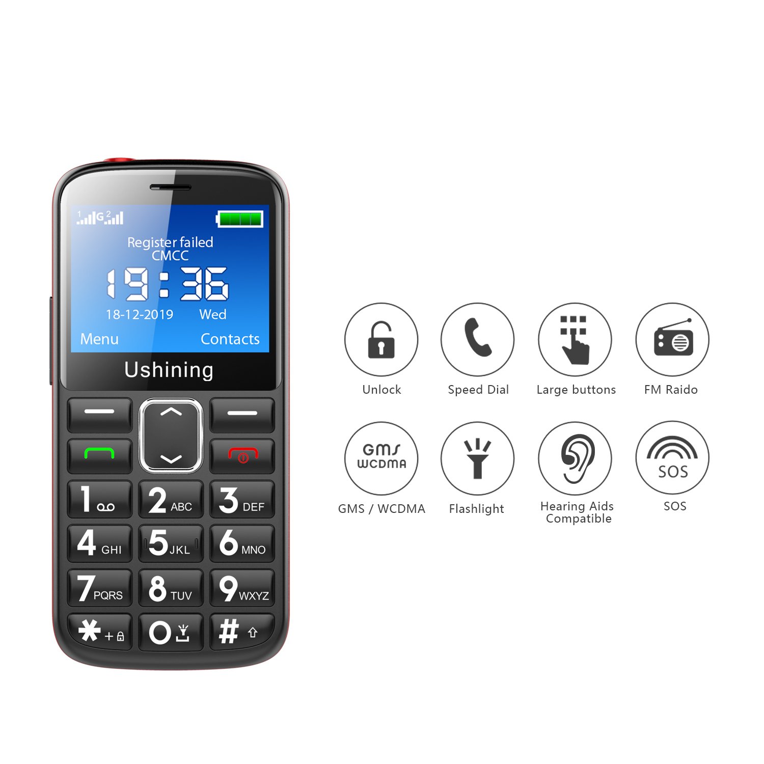 Top Fashion Kepad Phone Touch And Type 4G Keypad Mobile With Whatsapp Celular Con Tapa 4G4g Senior Phone"
