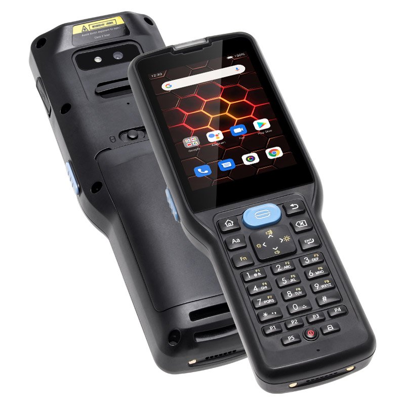 UNIWA V350 Handheld Rugged Android 12 2D Barcode Scanner with NFC and T9 Keyboard