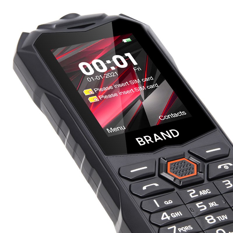 UNIWA XP27 2.4 Inch IP68 Waterproof Mobile Long Standby Rugged Feature Phone with Keypad