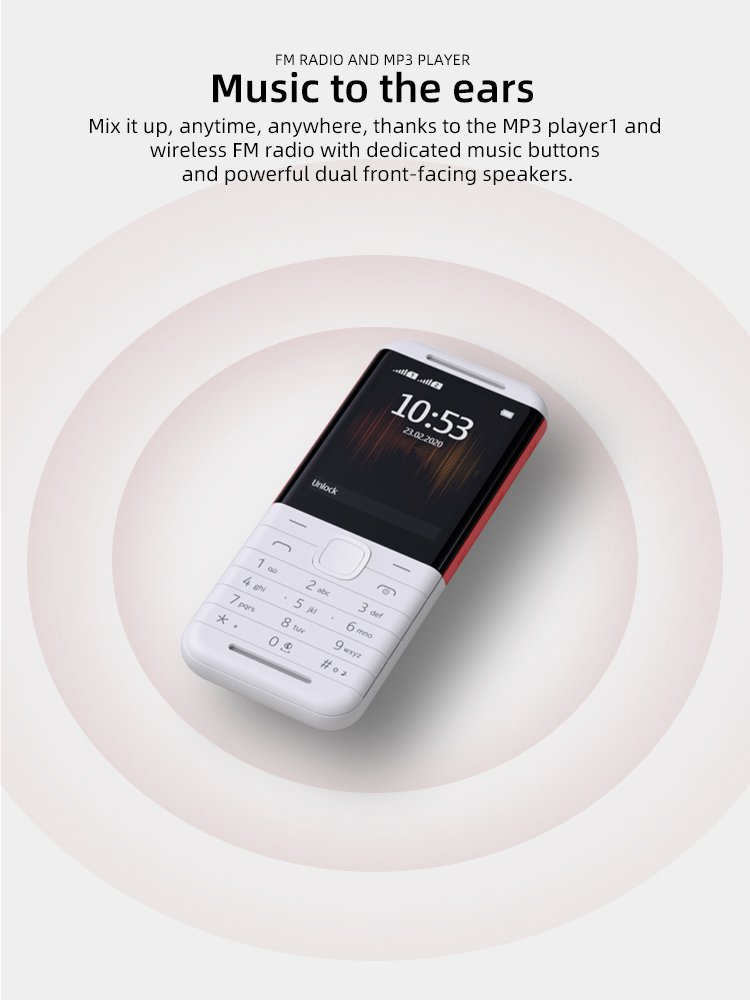 Bar phone Original feature used mobile phones For Nokia 5310 keypad phone 150 105 106 second hand cellphone