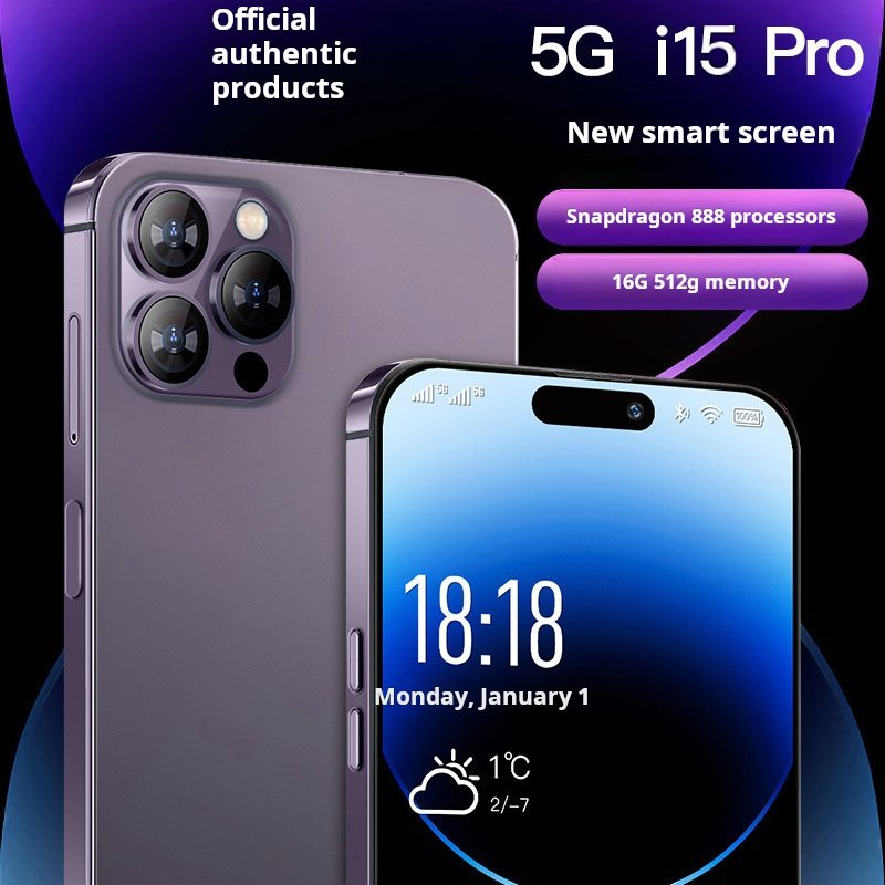 New arrival genuine i15promax smart island smartphone 5g full netcom mobile phone android smart phone factory