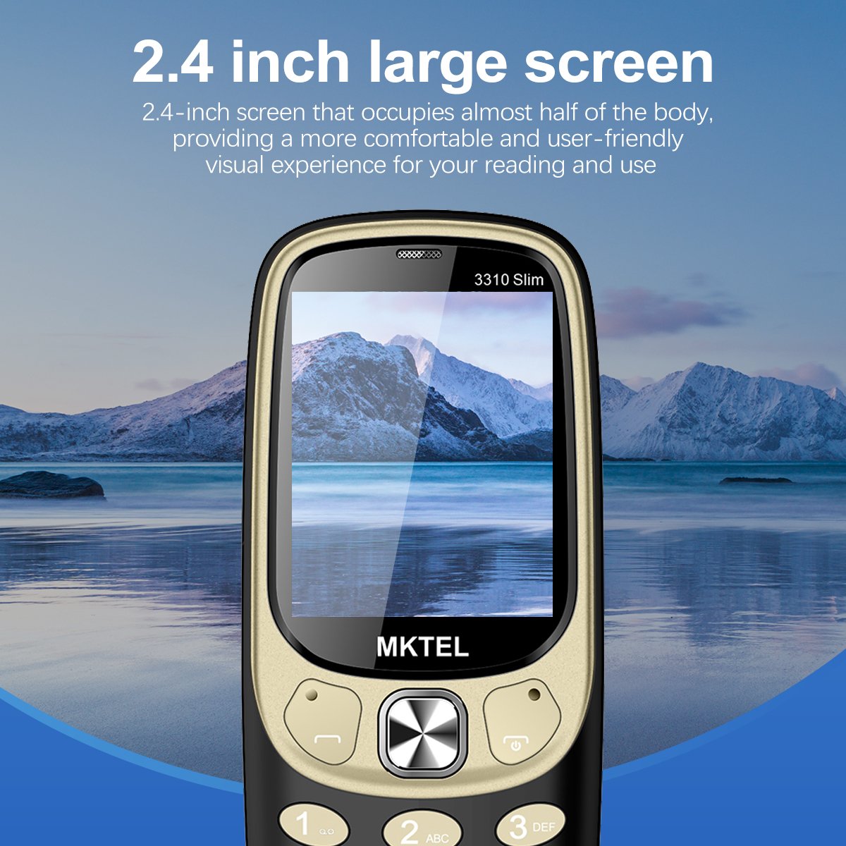 Quality factory Metal housing keypad bar phone 2.4 inch 2G GSM Dual SIM Mobile Phone feature rugged satellite phone