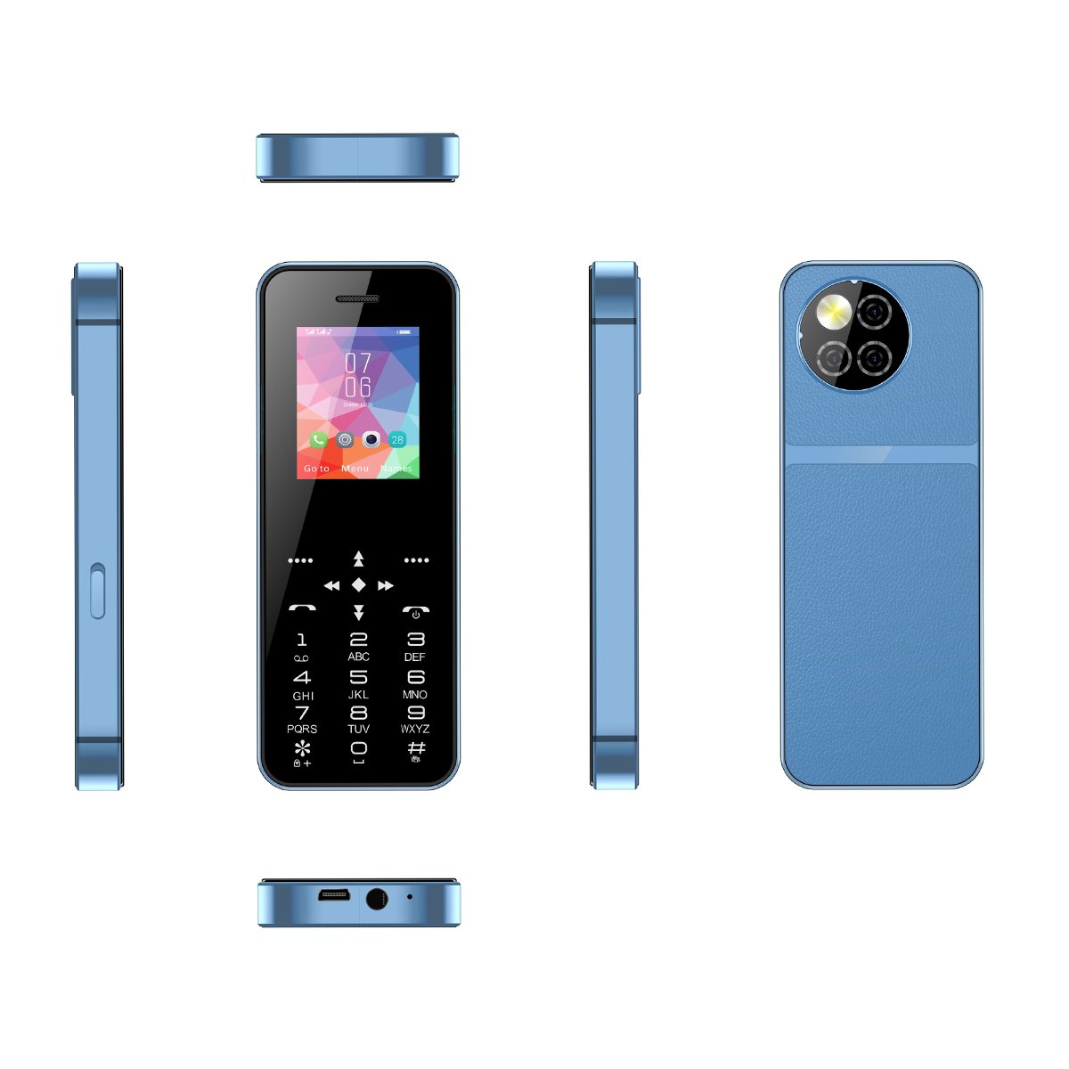 X90 New Original Mobile Phone Multilingual 1.77 inch Dual SIM Cards FM Radio 800mAh Feature Mobile Phone
