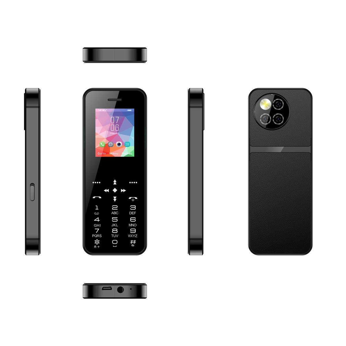 X90 New Original Mobile Phone Multilingual 1.77 inch Dual SIM Cards FM Radio 800mAh Feature Mobile Phone