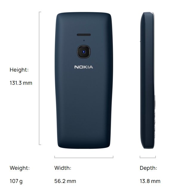 second-hand mobile phone for NOKIA 8210(2022 VERSION)used dual-sim card 4g celulares low price bar feature keyboard cellphone