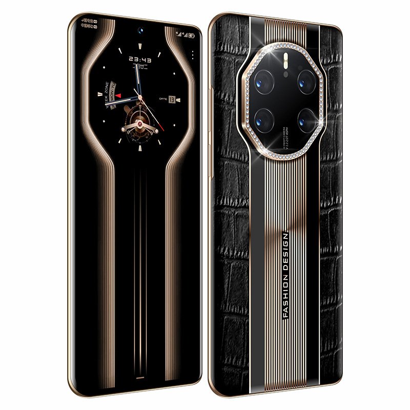 New Android Genuine Nubla V888 Leather Pattern Light Luxury Dual Screen Business 5G All Network Android Smartphone