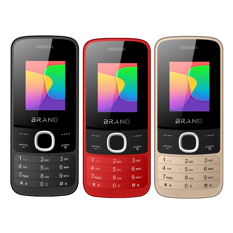 1.77 inch 2G feature phone with Dual SIM big Torch BT FM GSM keypad telephone 2G mobile phone