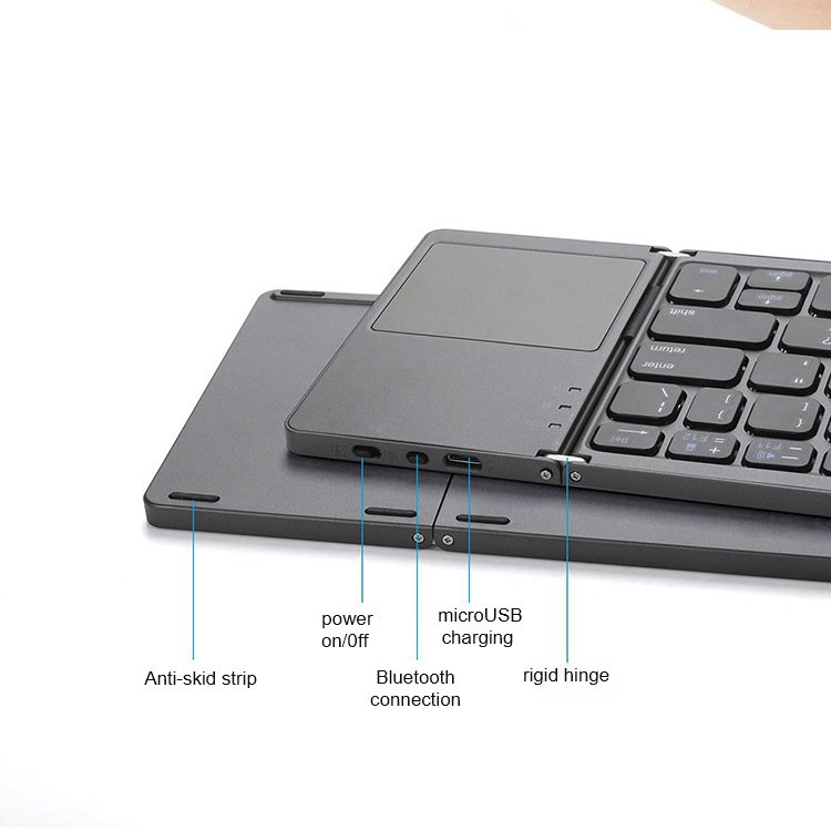 custom laser magic one handed laptop foldable mini usb wired pc gaming mechanical computer keyboards
