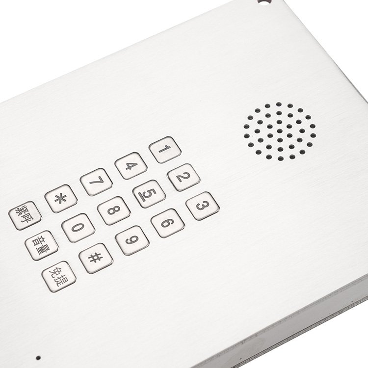 Chemical Industry Ip65 6mm Stainless Steel Explosion-Proof Telephone Vandal-Resistant Keypad Voilence-Proof Telephone