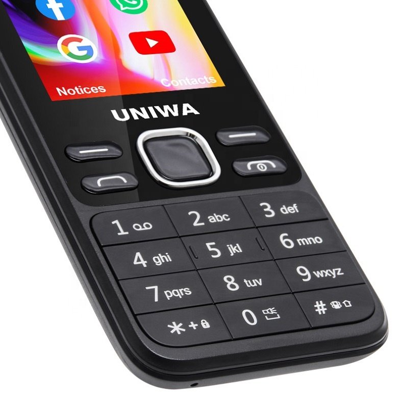 UNIWA K2401 OEM 2.4 Inch Display 4G Feature Keypad Mobile WiFi And GPS Whats-app Smart KaiOS Phone 4G