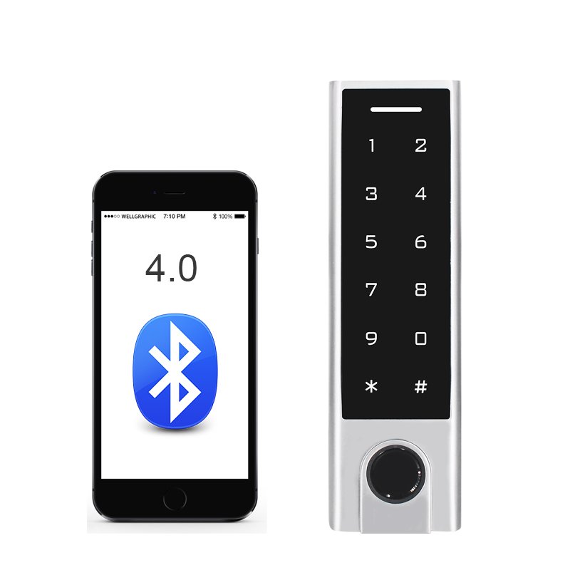 Secukey HF3-BT Biometric Fingerprint Reader Smartphone, Fingerprint, Card, PIN IP66 EM/MF Card Access Control System