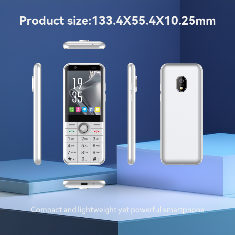 2.8inch Display 2150mAh Battery Dual SIM FM Radio MP3 Loud Speaker Flashlight 2MP+8MP Camera Senior Keyboard Phone