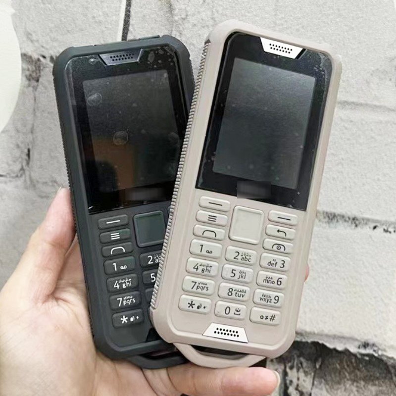 800 Tough 2G GSM Rugged Phone Non-intelligent Nano-SIM Card Bar Keypad Student Seniors Mobile Phone