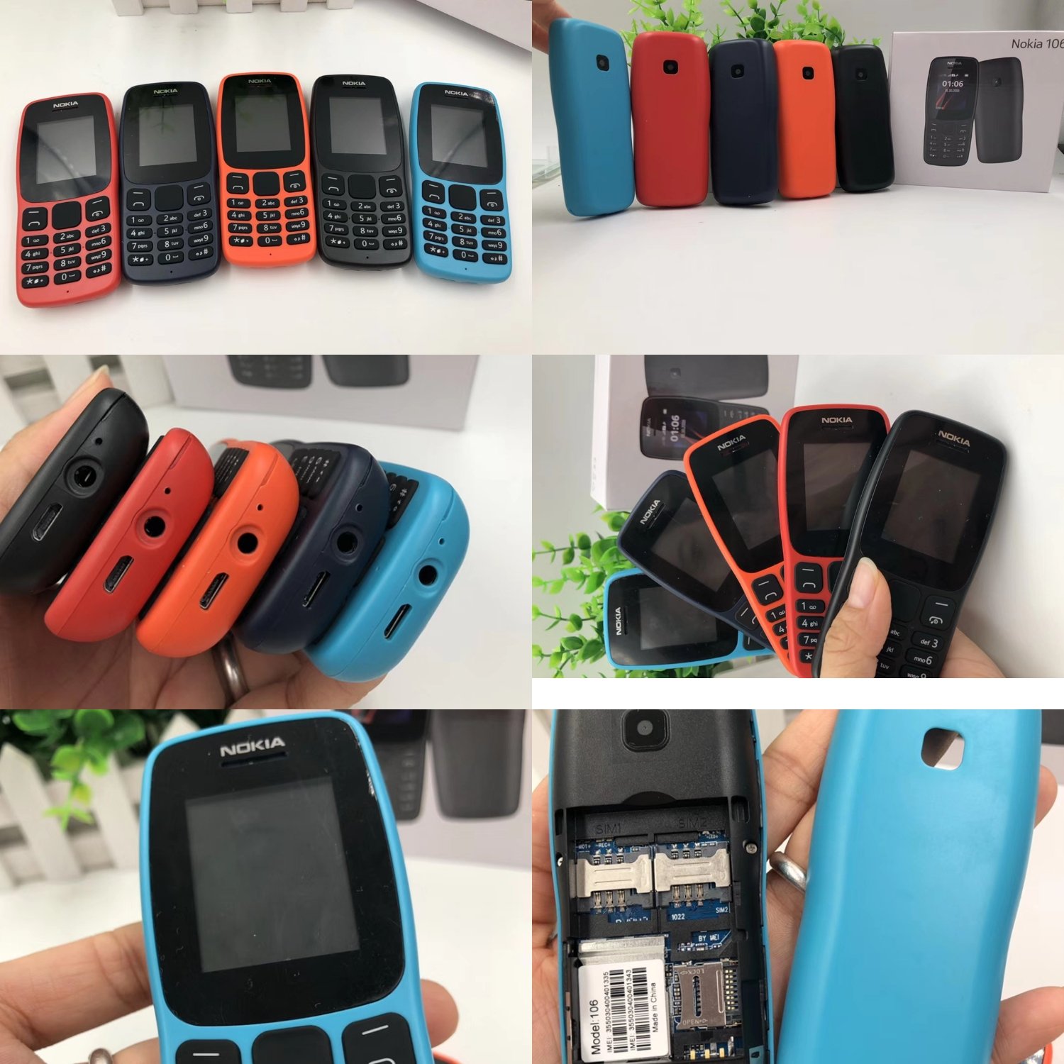 106 (2019 version) 2g keypad mobile phone Dual sim card standby keyboard bar feature phone