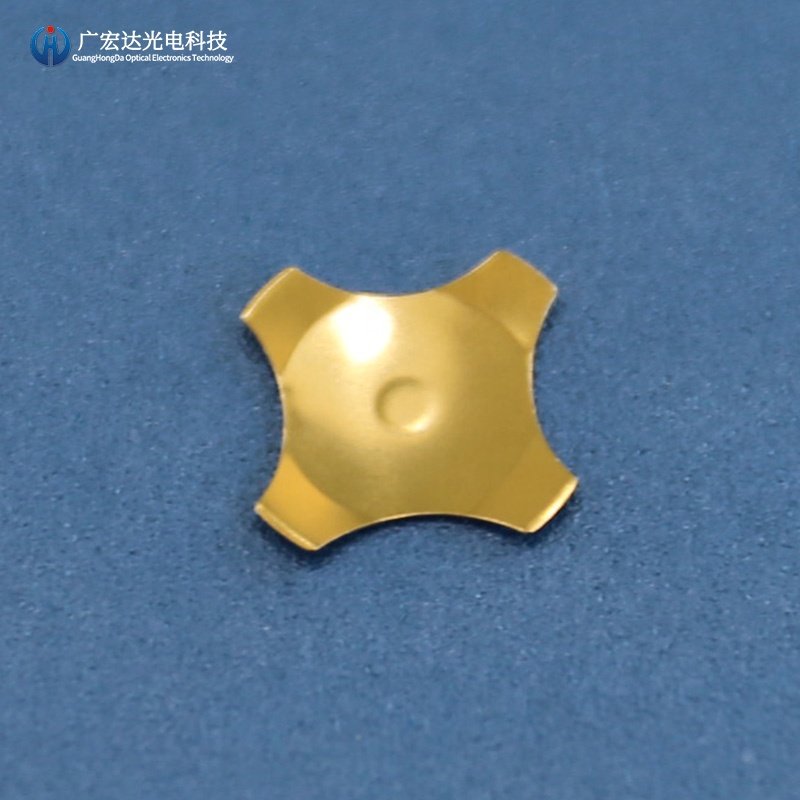 OEM Manufacturer Cross Dome 4 Legged Gold Plating Metal Dome For Device keypad
