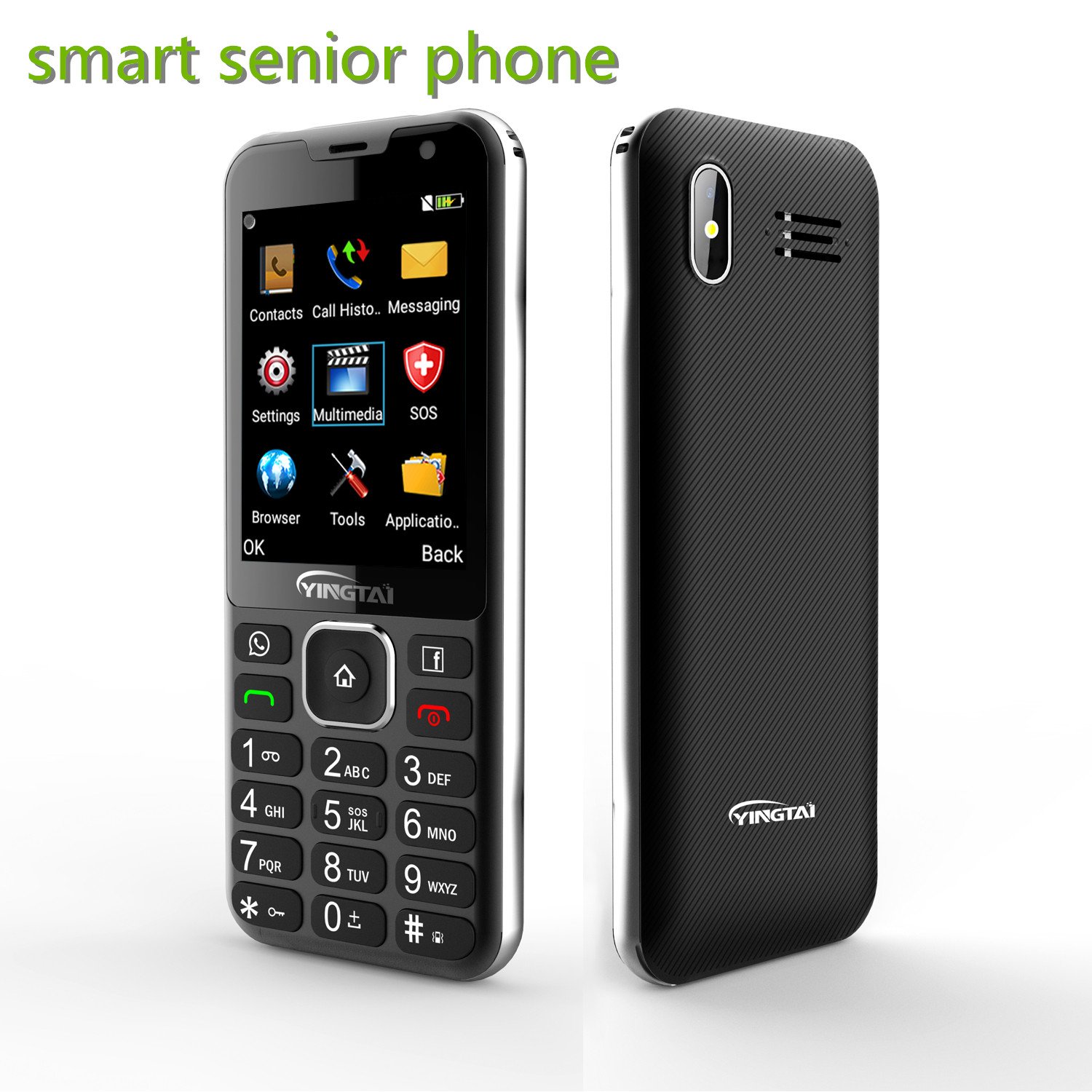 4g volte feature bar phones slim mobile phones with back camera dual camera optional 4GB + 512MB memory