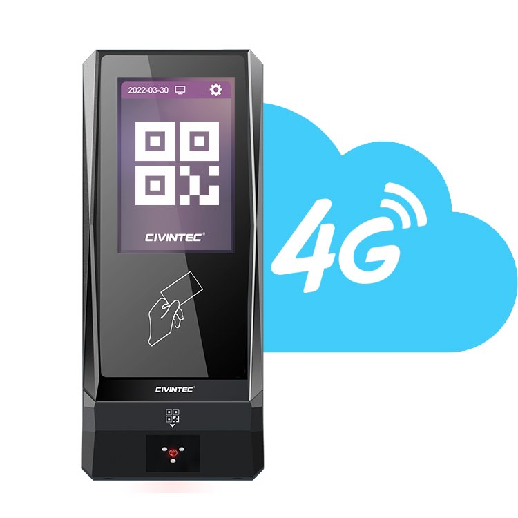 CT9 All-in-One Keypad Mobile Phone 4g Fingerprint Time Recorder Visitor Management With Display