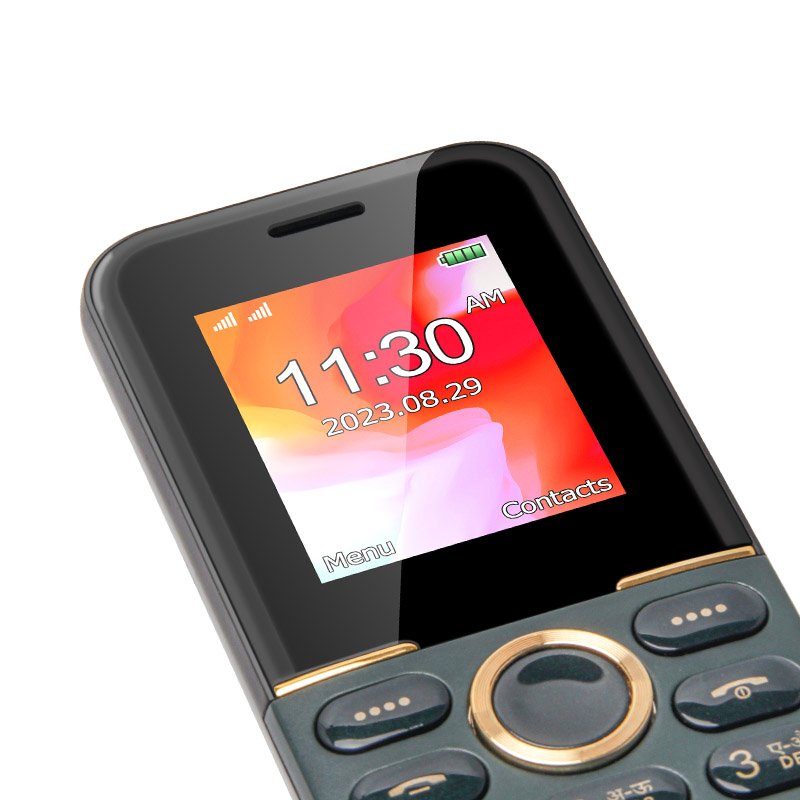 Hot Sale UNIWA E1806 1.77 Inch Screen Dual SIM Card Non-slip design Keypad Senior Phone