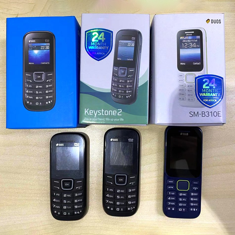 Low end GSM Feature phone For Samsung B312 Original used mobile phones Cheap keypad Bar phone E1207t B110e B310E
