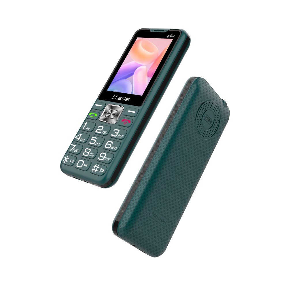 Wholesales Low Price Masstel izi T6 4G VoLTE Dual SIM Card Feature Product Battery 1800mAh Keypad Mobile Phone Made in Vietnam