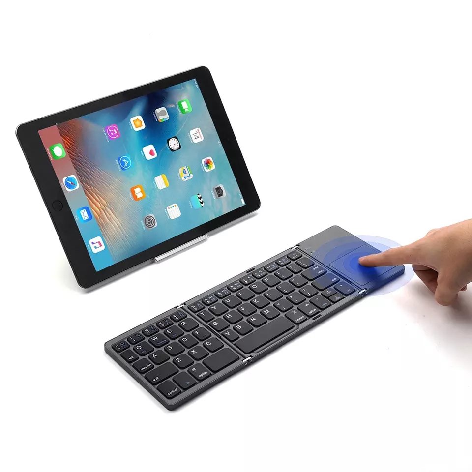 High Quality Foldable Wireless Keyboard With Touchpad For Ios/Android/Windows Mobile Phone Tablet Pc Bt Keyboard