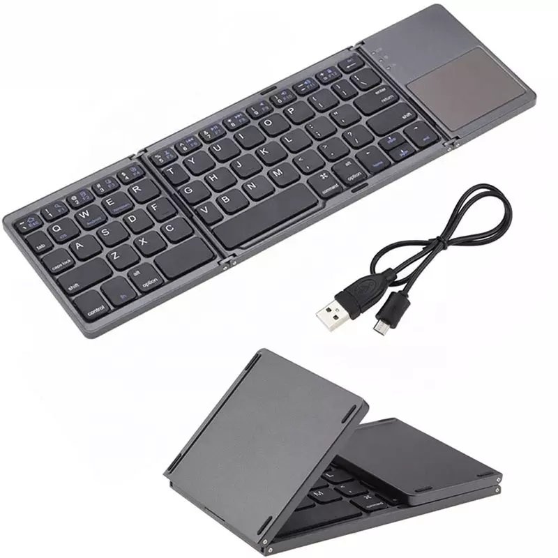 High Quality Foldable Wireless Keyboard With Touchpad For Ios/Android/Windows Mobile Phone Tablet Pc Bt Keyboard