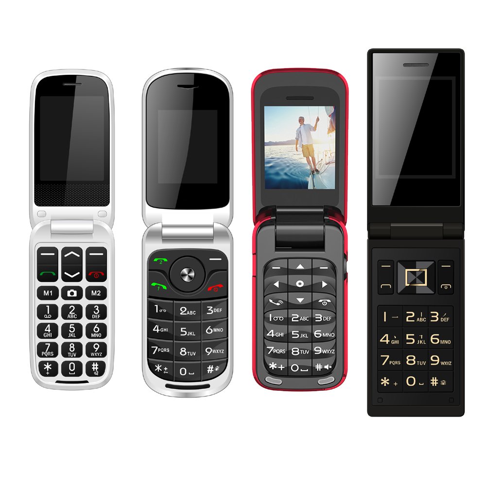 Customize Keypad Android Smart Flip Phone Touchscreen Dual Sim 4G Key Pad Mobile Phones Flip