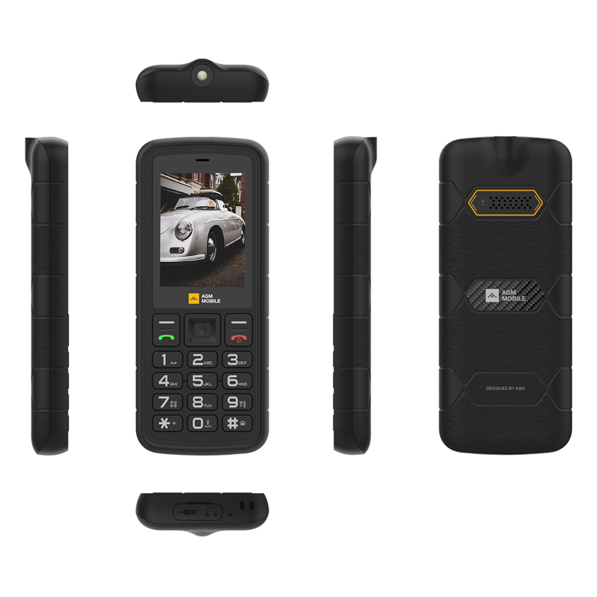 AGM M9 2G waterproof rugged feature cell phone 2.4inch Powerful Torch mobile phone rugged cheapest feature phone